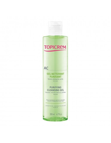 Topicrem AC Gel Nettoyant Purifiant, 200 ml - tunisie