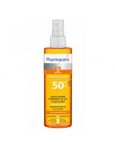 PHARMACERIS HUILE SECHE SPF 50+ 200 ML - tunisie
