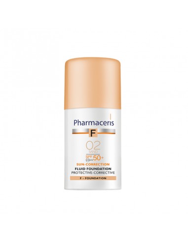 PHARMACERIS FOND DE TEINT SPF50+ (02 SAND) 30ML - tunisie