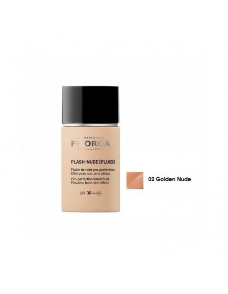 FILORGA FLASH-NUDE FLUID TEINT PRO PERFECTION SPF30 (02 GOLDEN) 30ML - tunisie