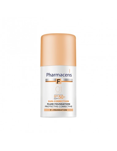 PHARMACERIS FOND DE TEINT SPF 50+ (01 IVORY) 30ML - tunisie