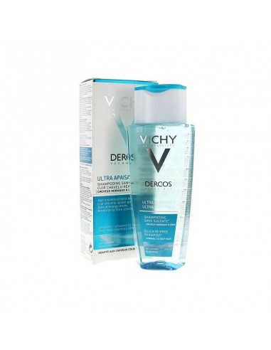 Vichy Dercos Shampooing Ultra Apaisant Sans Sulfate Cheveux Normaux à Gras 200ml - tunisie
