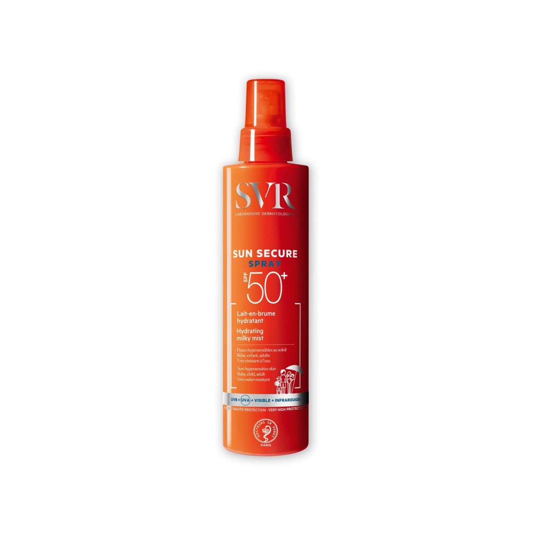 SVR SVR SUN SECURE SPRAY LAITENBRUME HYDRATANT SPF50+ 200ML
