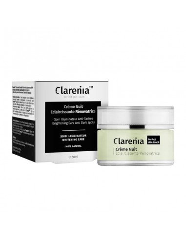 CLARENIA Crème Nuit Eclaircissante Rénovatrice PMG - 50ml - tunisie