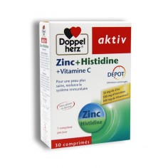 Aktiv Zinc + Histidine + Vitamine C 30 Comprimés - tunisie