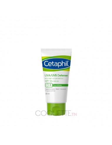 CETAPHIL ECRAN UVA/UVB Defense SPF 50+, 50 ml - tunisie CETAPHIL ECRAN UVA/UVB Defense SPF 50+, 50 ml - tunisie