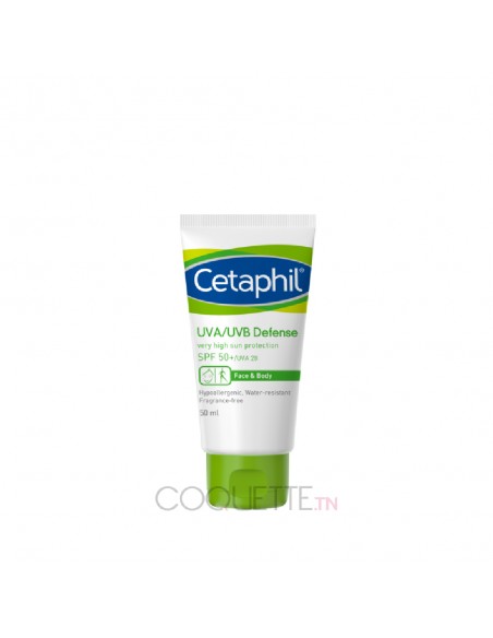 CETAPHIL ECRAN UVA/UVB DEFENSE SPF 50+ 50ML - tunisie