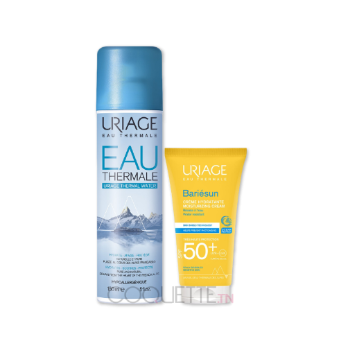 Uriage - URIAGE Eau Thermale 150 ML + Bariésun Crème Solaire Hydratante SPF 50+ 50ML