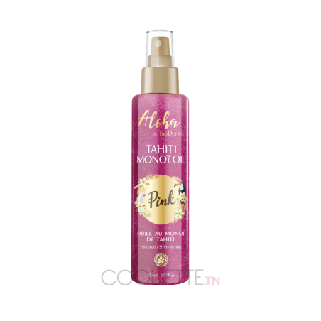 INODERMA ALOHA SPRAY MONOÏ DE TAHITI HUILE PAILLETÉE PINK 150 ML - tunisie