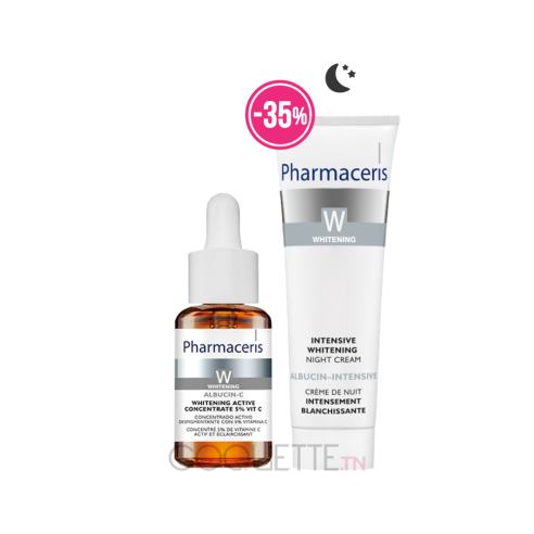 Pharmaceris - Pharmaceris W Albucin-C + Crème de nuit éclaircissant (-35%)