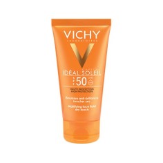 VICHY IDEAL SOLEIL Émulsion Toucher Sec SPF 50+, 50ml - tunisie