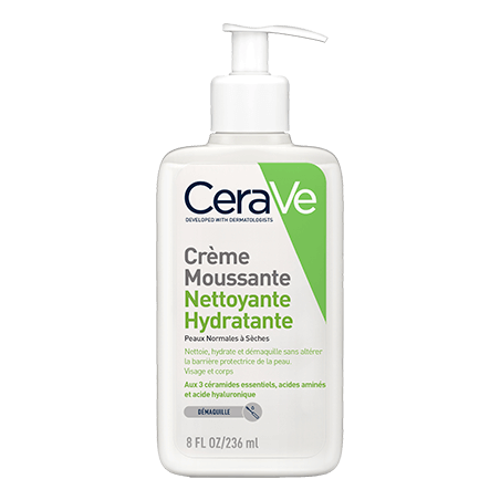 CERAVE CREME MOUSSANTE PEAUX NORMALES A SECHES 236 ML - tunisie