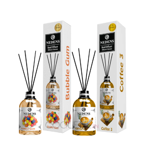 NEDENS LOT DE 2 DIFFUSEURS À ROSEAUX BUBBLE GUM + COFFEE 3 - tunisie