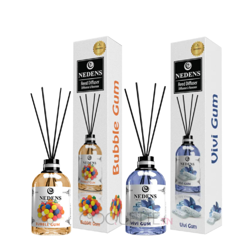 NEDENS LOT DE 2 DIFFUSEURS À ROSEAUX BUBBLE GUM + VIVI GUM - tunisie