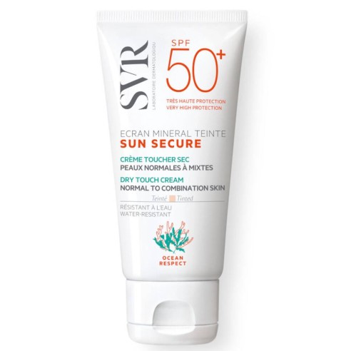 SVR SUN SECURE ÉCRAN MINÉRAL TEINTÉ-PEAUX NORMALES MIXTES SPF50+ 50ML - tunisie
