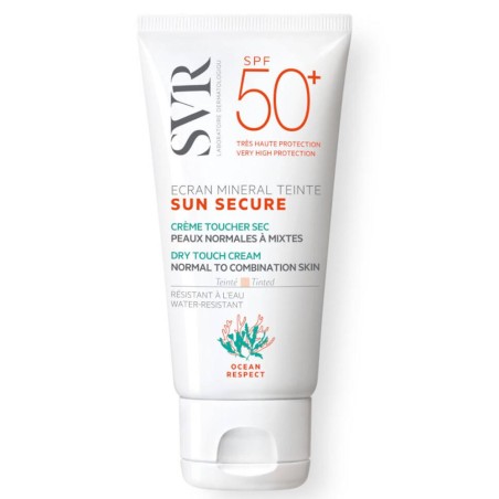 SVR SUN SECURE ÉCRAN MINÉRAL TEINTÉ-PEAUX NORMALES MIXTES SPF50+ 50ML - tunisie