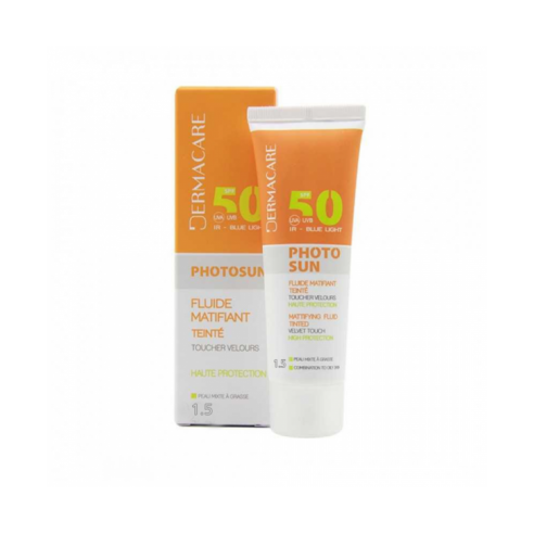 DERMACARE PHOTOSUN FLUIDE TEINTÉ 1.5 SPF50+ 50 ML - tunisie