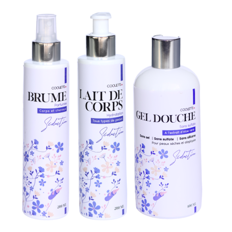 Pack Séduction - Brume + Lait de Corps + Gel Douche - tunisie