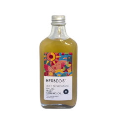 Huile de bronzage nacrée 100 ml - Herbeos - tunisie