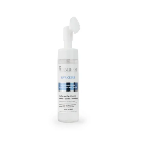 RIVADERM RIVA CLEAR MOUSSE AVEC BROSSE 200ML - tunisie