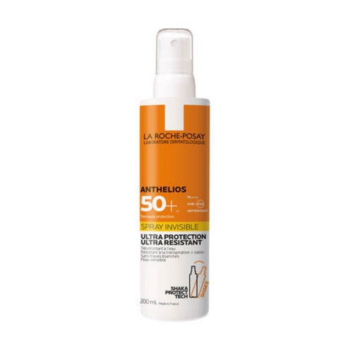 ECRAN LA ROCHE POSAY ANTHELIOS SPRAY INVISIBLE SPF50 200ML - tunisie