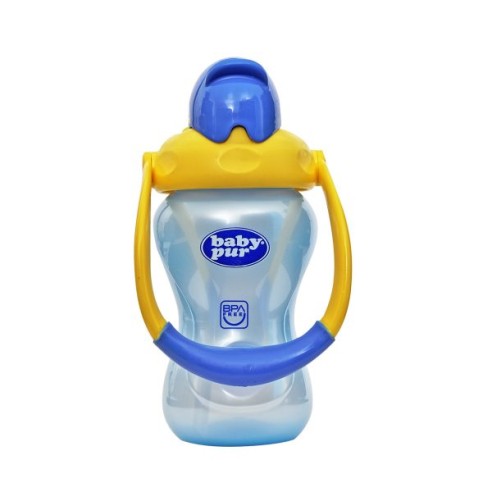 PUR TASSE AVEC PAILLE DOUBLE ANSE 360ML REF:78001 - tunisie