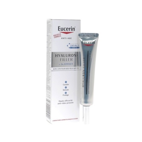 EUCERIN HYALURON-FILLER 3*EFFECT SOIN CONTOUR DES YEUX 15ML - tunisie