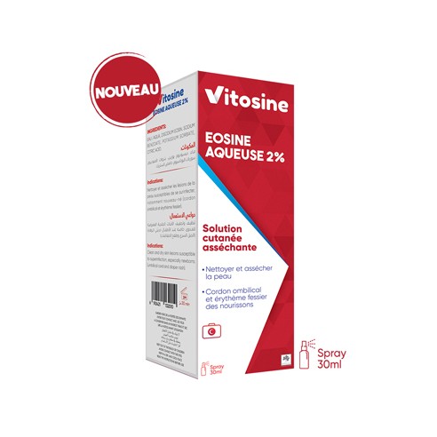 VITAL VITOSINE EOSIN AQUEUSE 2% 30ML - tunisie