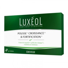 LUXEOL COMPLEMENT ALIMENTAIRE POUR CHEVEUX: POUSSE, CROISSANCE & FORTIFICATION 30 GELULES - tunisie