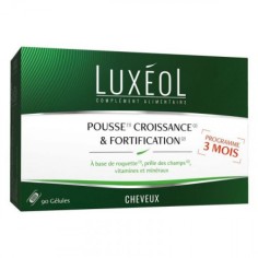 LUXEOL COMPLEMENT ALIMENTAIRE POUR CHEVEUX: POUSSE, CROISSANCE & FORTIFICATION 90 GELULES - tunisie