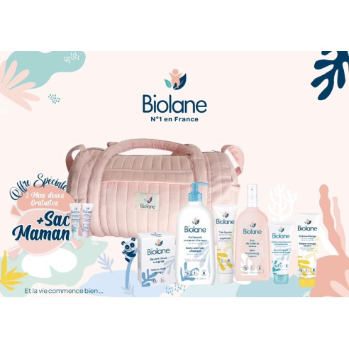 BIOLANE SAC MAMAN MATELASSE ROSE - tunisie