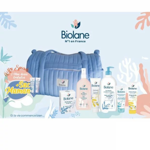 BIOLANE SAC MAMAN MATELASSE BLEU - tunisie