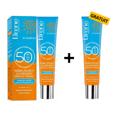 LIRENE Crème solaire hydratante SPF50+ 40ml + 2ème Gratuite - tunisie