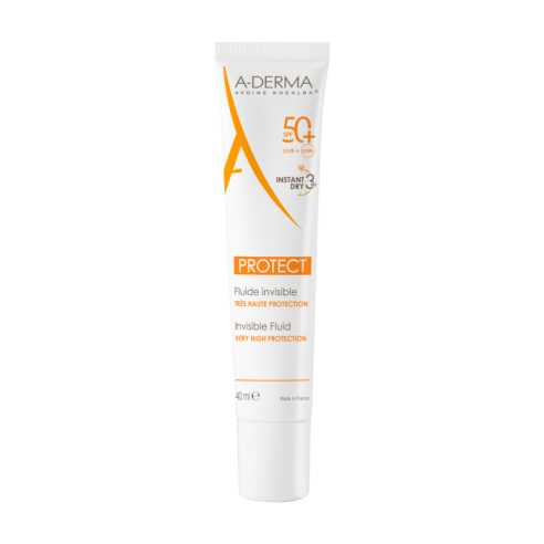 A-DERMA PROTECT FLUIDE INVISIBLE SPF 50+ 40ML - tunisie