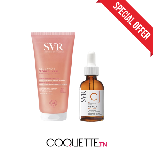 SVR PACK TOPIALYSE GEL LAVANT 200ML + AMPOULE C 30ML - tunisie