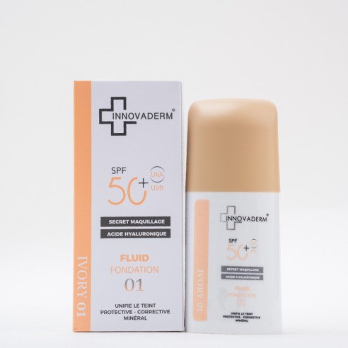 INNOVADERM 50+ FOND DE TEINT (01) IVORY 30ML - tunisie