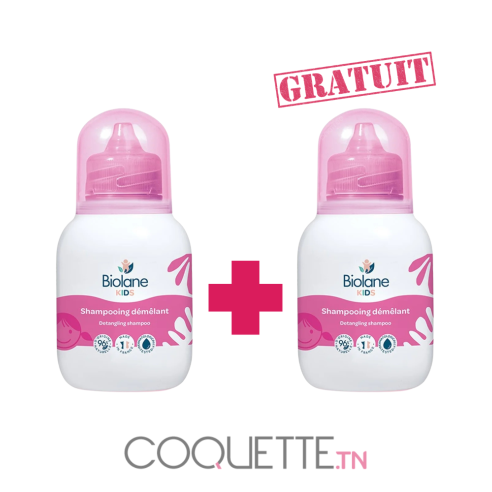 BIOLANE SHAMPOOING KIDS DEMELANT 250 ML + 2EME GRATUITE - tunisie