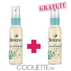 BIOLANE HUILE D'AMANDE DOUCE 75ML + 2EME GRATUITE - tunisie