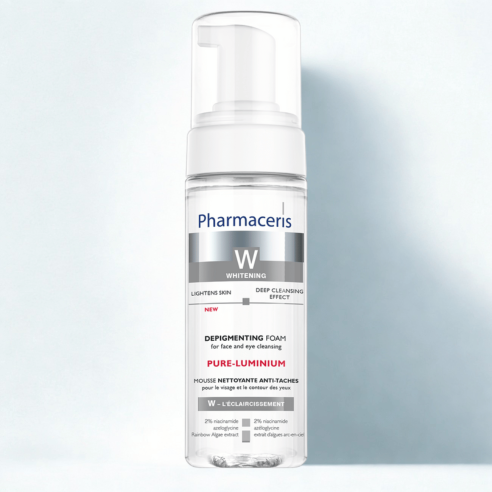 PHARMACERIS W PURE LUMINIUM MOUSSE NETTOYANTE ANTI TACHES 150ML - tunisie