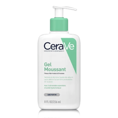 CERAVE GEL MOUSSANT PEAUX NORMALES A GRASSES 236 ML - tunisie