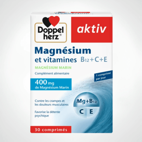 AKTIV MAGNESIUM VITAMINES C+E 30 COMPRIMES - tunisie