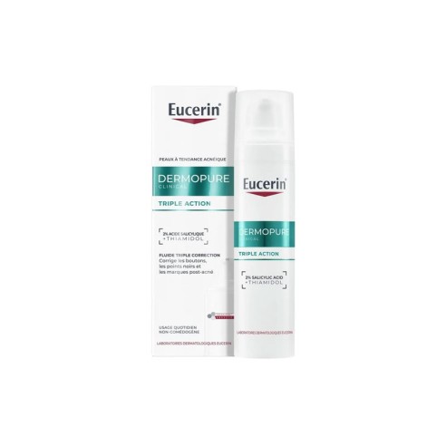 EUCERIN DERMOPURE TRIPLE ACTION FLUIDE CORRECTEUR 40ML - tunisie