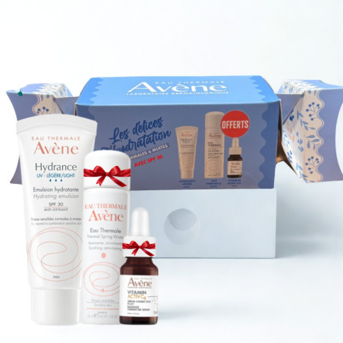AVÈNE COFFRET DELICE HYDRATION HYDRANCE LEGERE SPF30 50ML+EAU THERMALE SPRAY 50ML (OFFERT)+SERUM ACTIV Cg 10ML (OFFERT) - tun...