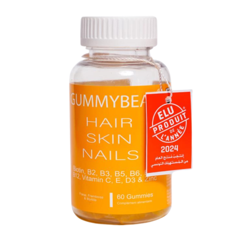 GUMMYBEAR HAIR SKIN NAILS 60 GUMMIES - tunisie