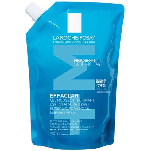 LA ROCHE POSAY EFFACLAR GEL MOUSSANT PURIFIANT RECHARGE 400ML - tunisie