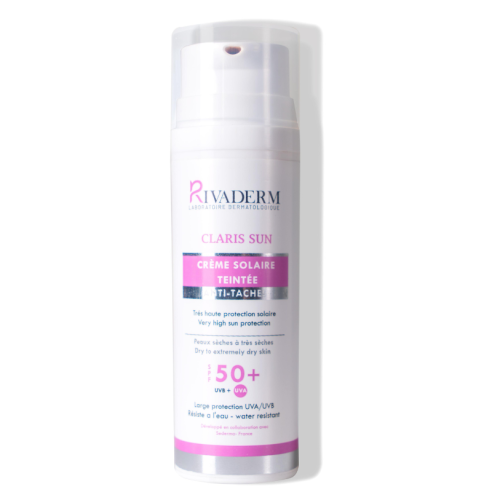 RIVADERM CLARIS SUN TEINTE SPF50+ 50ML - tunisie