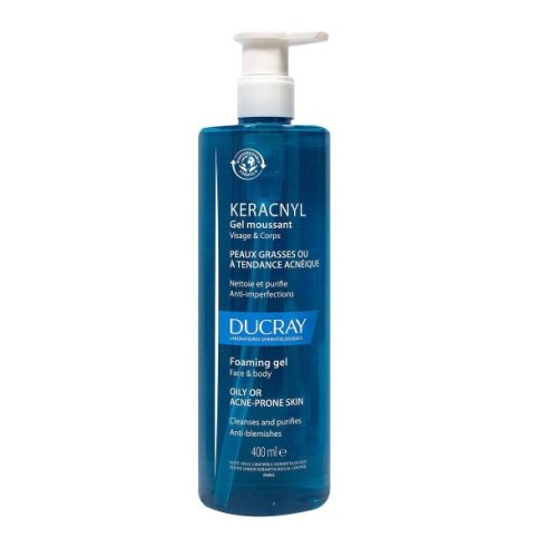 DUCRAY KERACNYL GEL MOUSSANT 400ML - tunisie
