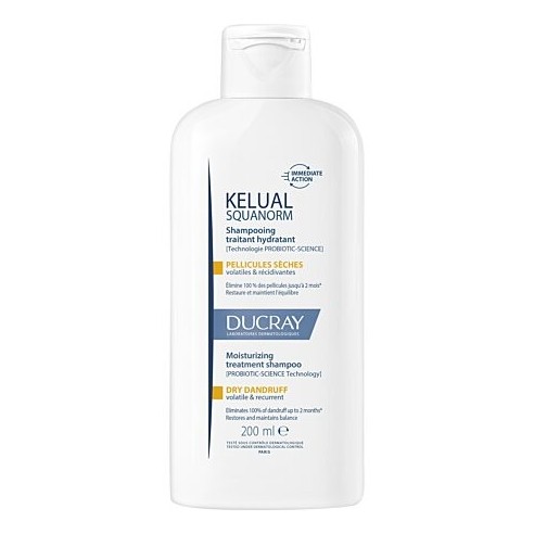 DUCRAY KELUAL SQUANORM SHAMPOOING PELLICULES SECHES 200ML - tunisie