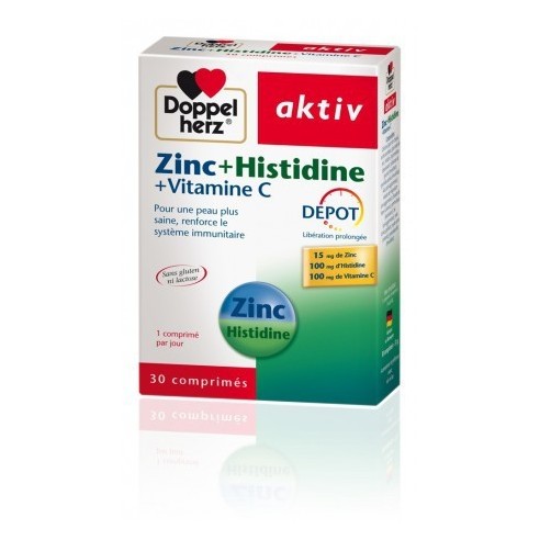AKTIV ZINC+HISTIDINE+VITAMINE C 30 COMPRIMES - tunisie