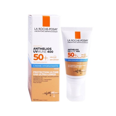 ECRAN LA ROCHE POSAY ANTHELIOS UVMUNE 400 CREME HYDRATANTE TEINTEE SPF50+ 50ML - tunisie